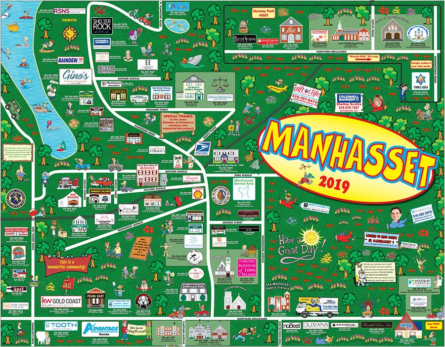 Manhasset Maptoons Map